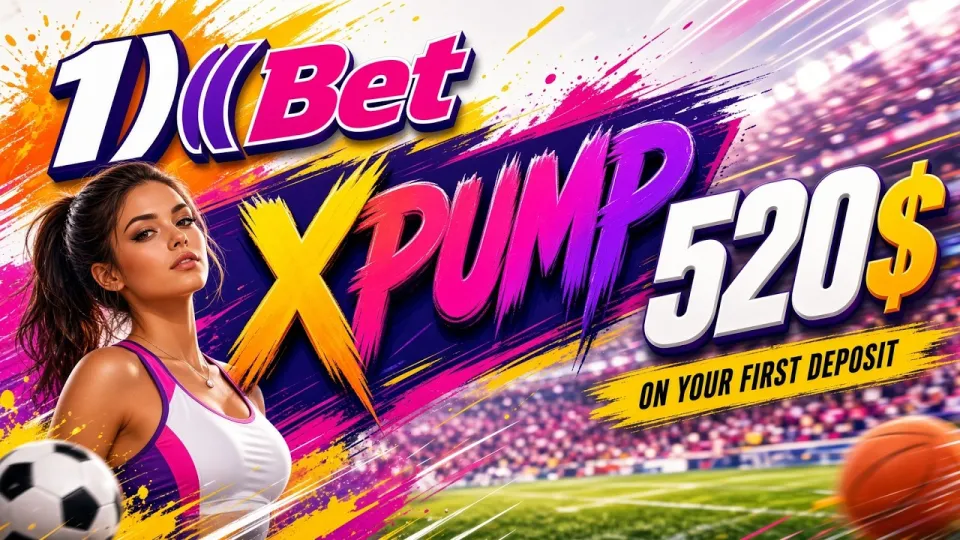 1XBET promo code XPUMP gives new players a $520 welcome bonus on the first deposit when entered during registration